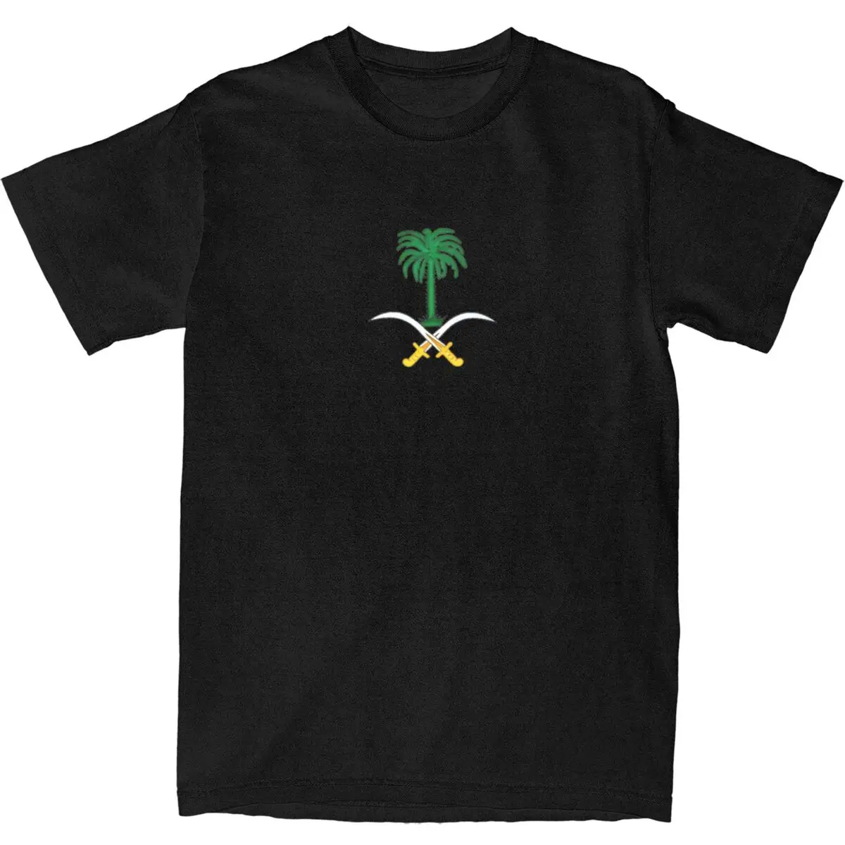 Men's T-Shirt Saudi Arabia T-Shirts Trending symbol Summer Tee Shirt Y2K Funny Pattern 100 Cotton Tops Birthday Gift