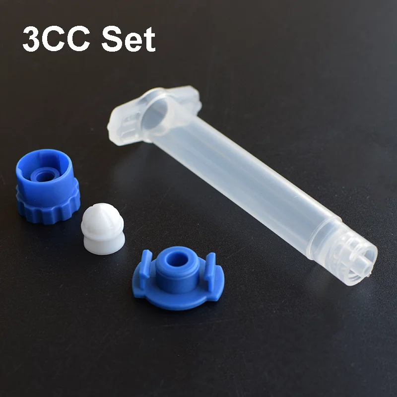 20Pcs 3CC 5CC 10CC 30CC 50CC USA Type Glue Dispensing Syringe Barrel,EFD Plastic Flux Container for Glue Adhesives