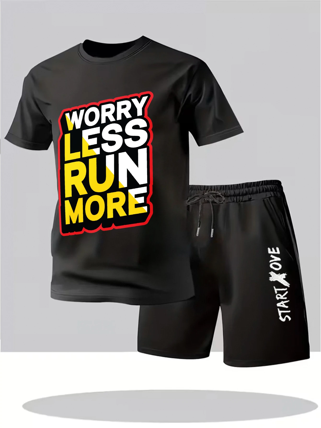 

Мужской летний костюм 2025: комплект из двух предметов, тонкий, с принтом, в стиле Y2K, спортивный костюм из полиэстера, мужские спортивные костюмы, мужские штаны-джоггеры