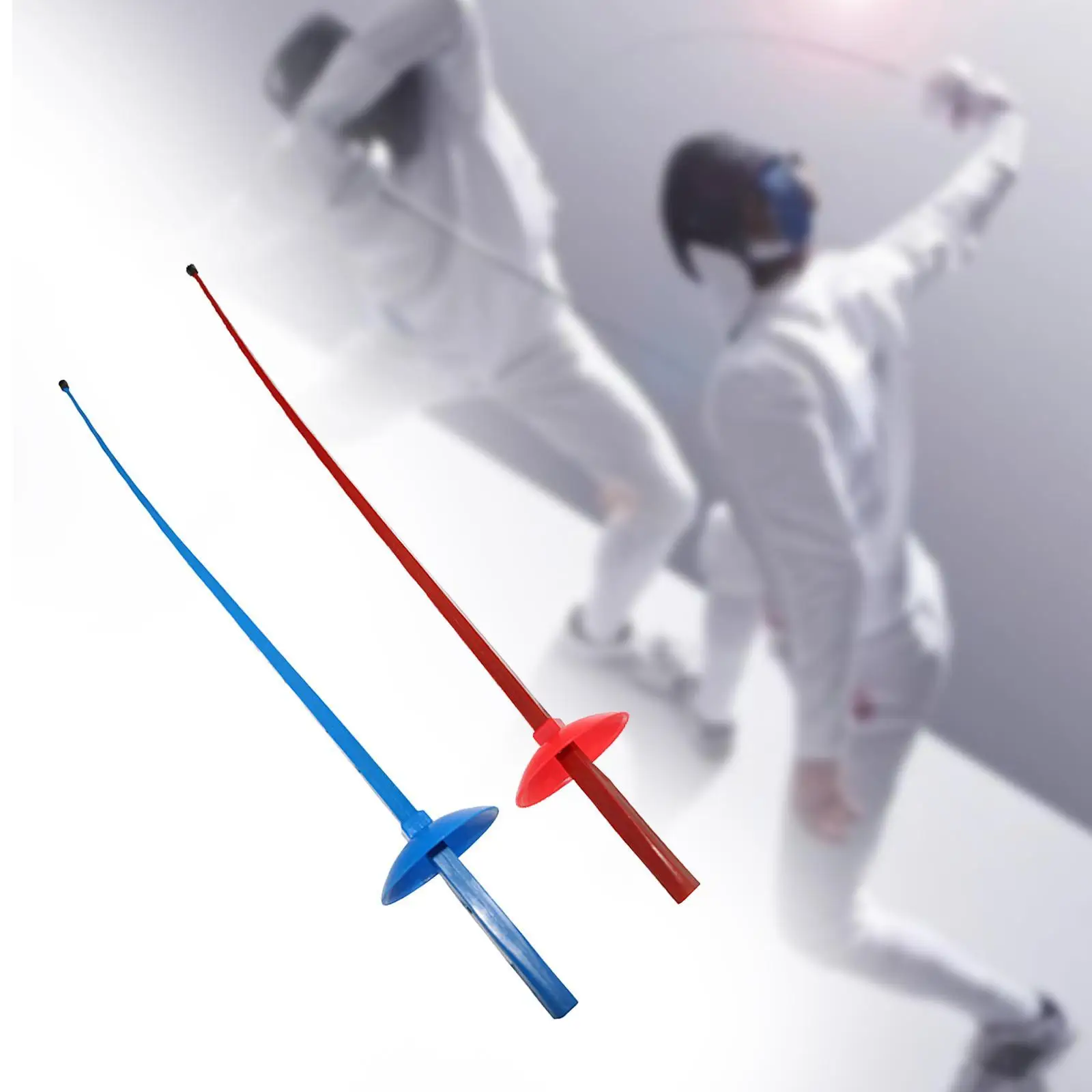 Kids Fencing Sword Props Anti Slip Handle Sport Equipment Training Aid for Pretend Play Pirate Dueling Rapier Parties Beginners