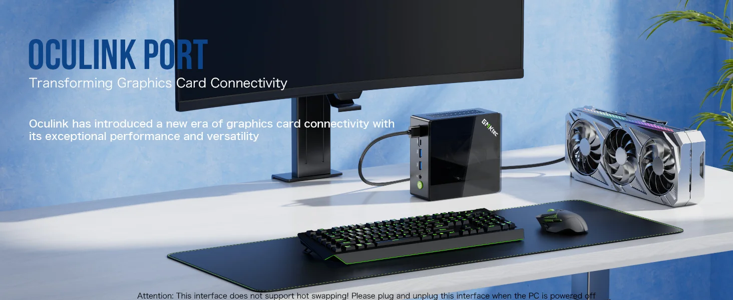 GMKtec K8 Plus Ryzen 7 8845HS Mini PC Windows 11 Pro DDR5 128GB 5600MT/s PCIe 4.0 4TB NVMe SSD WiFi 6 BT 5.2 Gaming Desktop Comp