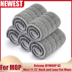 5PCS Microfiber Mop Replacement Heads -Washable Pads for Floor Cleaning For Tethys And Most 11”-13” Flat Squeeze Mops