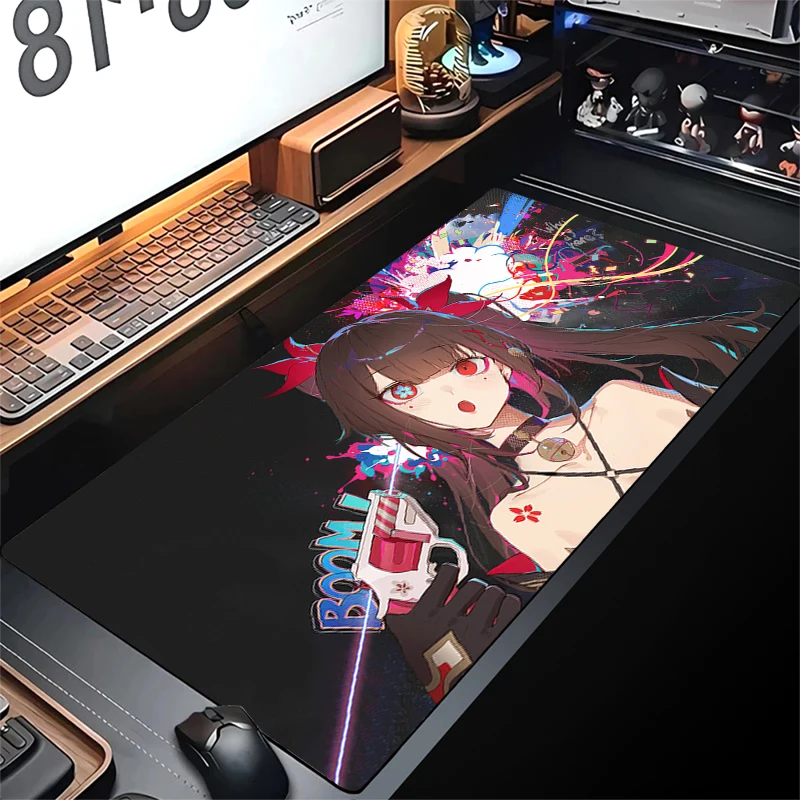 

Sparkle Gaming Mouse Pad Cute Anime Girl Mousepad Honkai Star Rail Large Mouse Mat Gamer Computer Desk Mat 900x400mm Table Mats