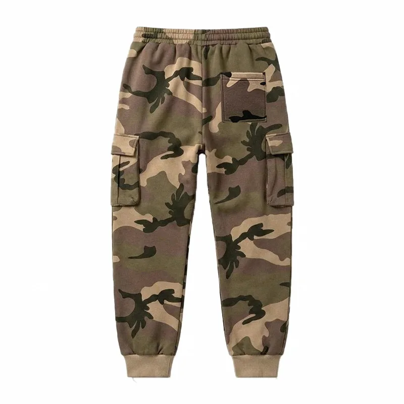 2026 Europäische Camouflage-Fleece-gefütterte Arbeitshose Outdoor Camouflage Trendige Hip-Hop Lose Pendlerhose für Herren – Detail 19