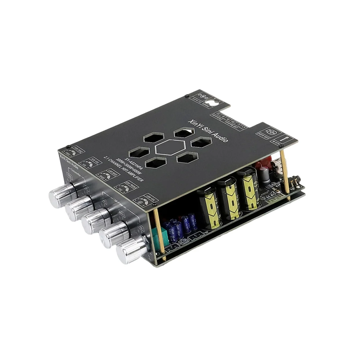 SMIEA الصوت AS21HPA HIFI الفئة 300 واط X 2 + 600 واط ستيريو TPA3116 بلوتوث مضخم رقمي لوحة تركيبية أ