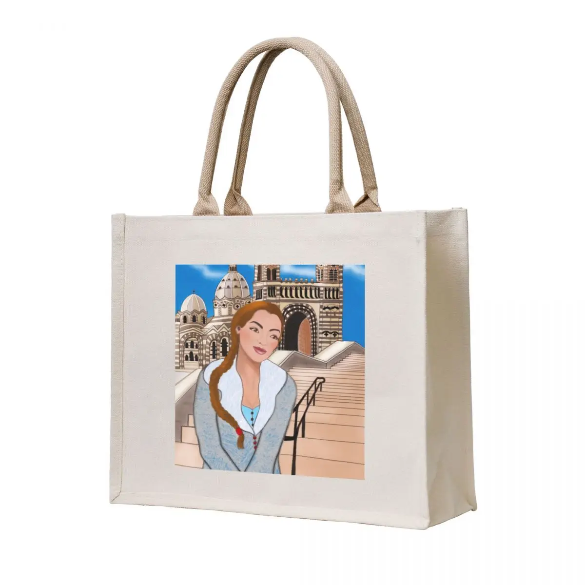 

Young woman at the Major Tote Bag canvas tote bags tote bag woman ecological bags