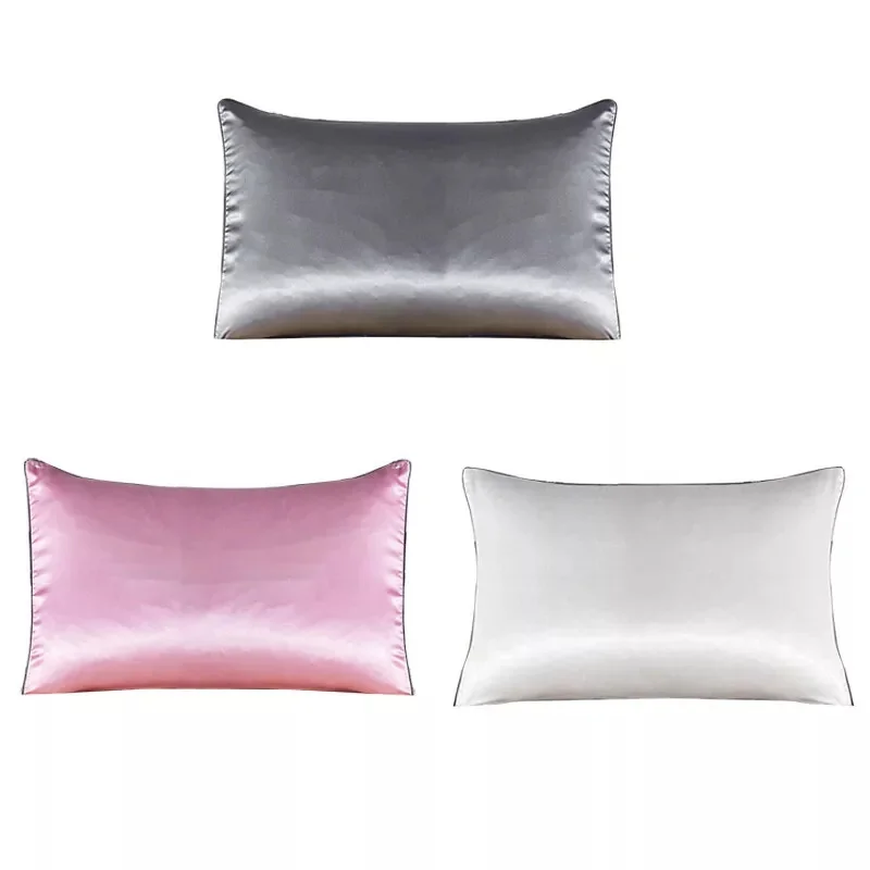 

48*74cm Natural Mulberry Silk Pillowcase Superior Quality Protect Hair Pillow Case Solid Color Bedding Pillow Case Cover