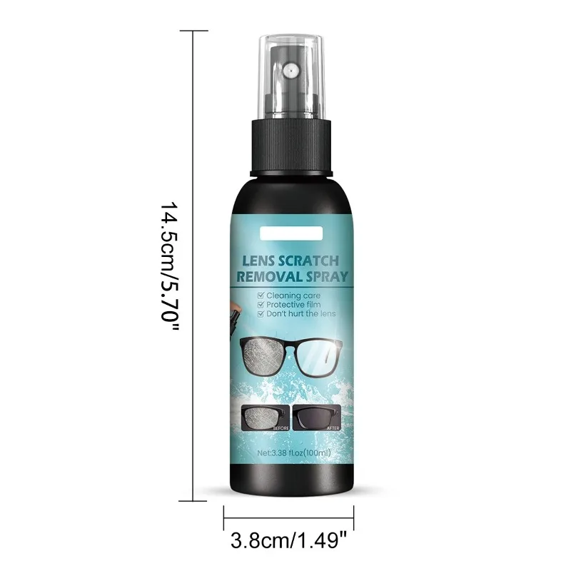 Lens Scratch Removal Spray Multipurpose Eyeglass Cleaner for Sunglasses Glasses Repair Scratches Clean Dirt Lens Cleaner Cleaner