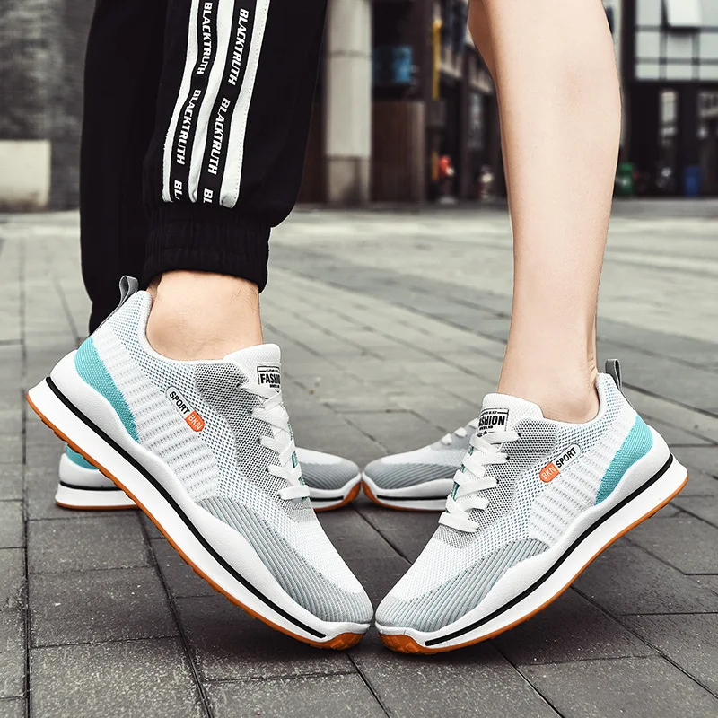 

Lovers sports Gump shoes wear-resistant beef tendon sole casual running shoes fly woven breathable soft sole all match shoes