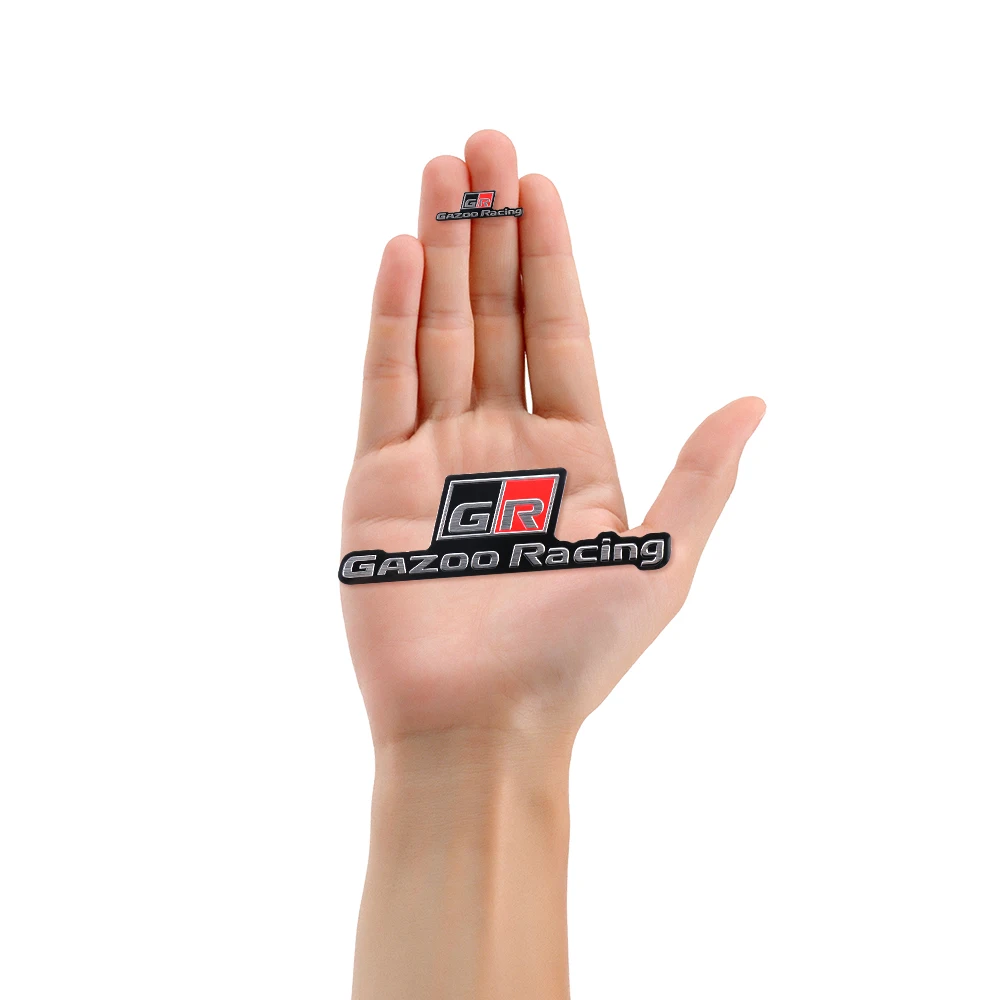 ثلاثية الأبعاد سيارة معدنية ملصق شعار وضع العلامات شعار شارة الشارات لتويوتا Rav4 GR الرياضة غازو سباق C-HR RAV4 ميراي أفينسيس برادو كامري #4