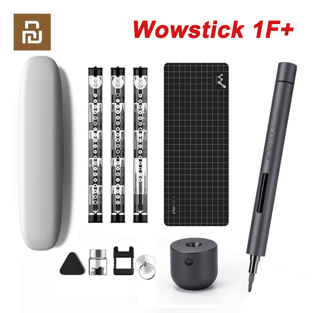 Youpin Wowstick Upgraded 1F+ 64 In 1 Electric Screwdriver Cordless Lithium Battery LED S2 Aluminum Alloy Bits Power Screwdrivers