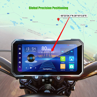 Motorcycle GPS 6.25 inch WiFi Moto Navigation Waterproof Android 10 System DVR Dash Cam Recorder for Motorcycle