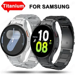 Titanium Metal Strap for Samsung Galaxy Watch 7 40mm 44mm No Gaps Band for Samsung Watch 6 5 4 Classic Bracelet