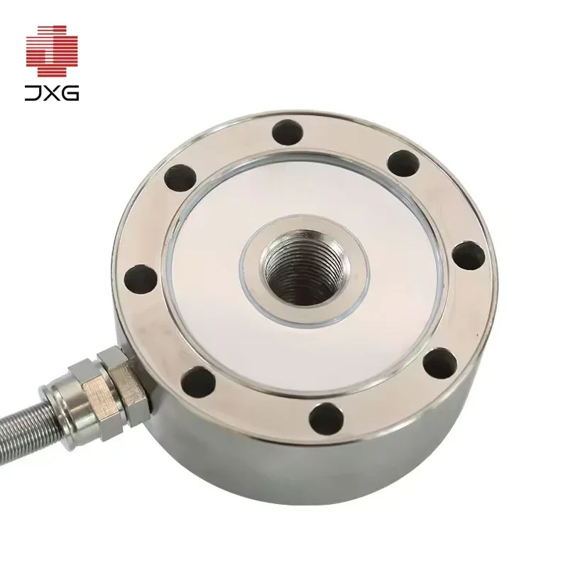 Wheel Shape Load Cell Spoke Compression Tension force Sensor 500 kg 1/5/10/100/500 ton Pancake Pressure Conductor High precision