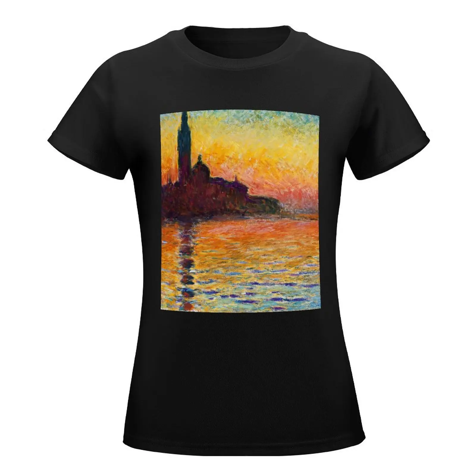 San Giorgio Maggiore at Dusk - Venice T-Shirt summer top Short sleeve tee hippie clothes cute clothes t shirts for Women graphic