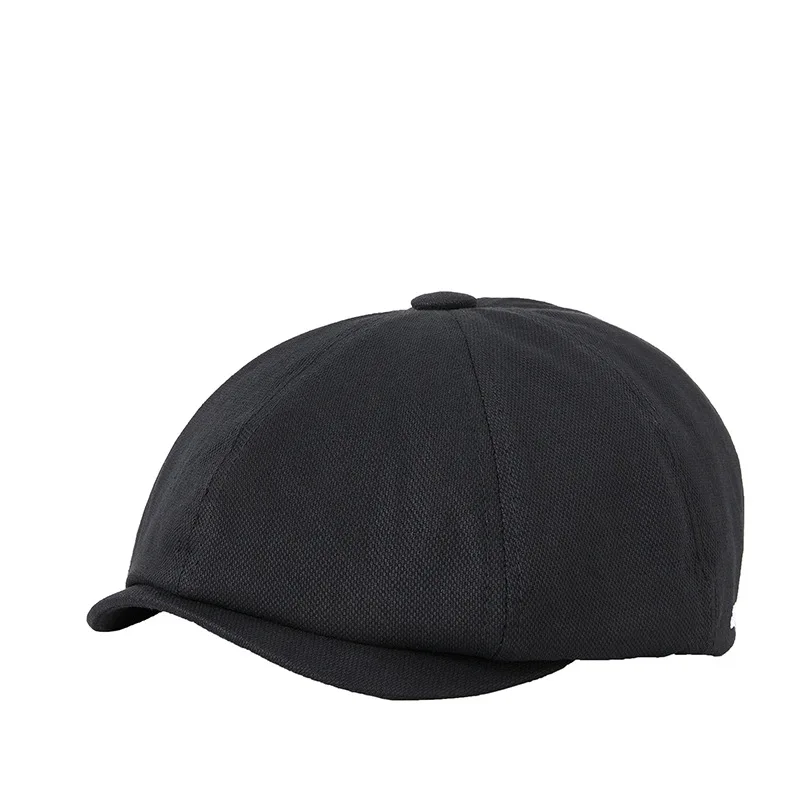 

Spring and Summer New Beret Korean Style Duckbill Forward Hat Men's Middle-aged and Elderly Sun Protection Breathable British Vi
