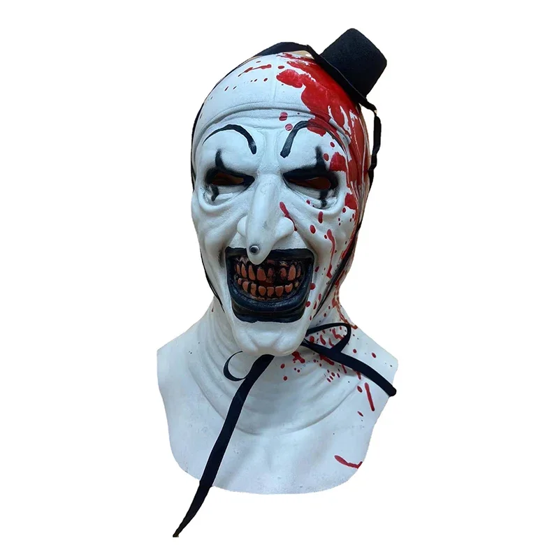 Cosplay de palhaço para homens e mulheres, filme terrifier 2, macacão de Halloween, máscara, fantasias infantis, arte