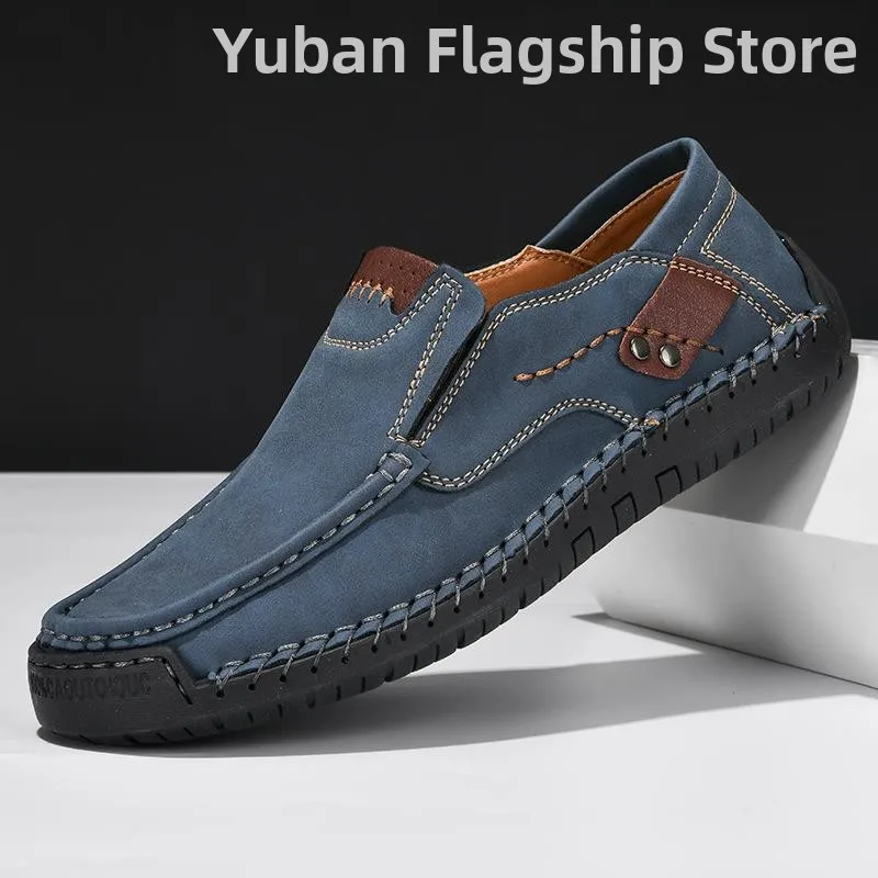 

ex Outdoor Повседневная обувь без шнуровки большого размера с низким верхом Дышащая верхняя часть из суперфибры Кожаная резиновая подошва с круглым носком