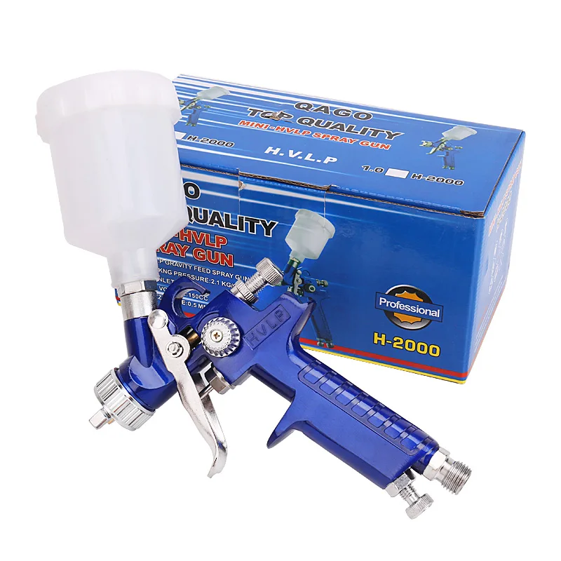 

HVLP Paint Spray Gun 0.8mm/1.0mm Airbrush Spray Gun Touch Up Gravity Feed Airbrush Regulator Tool Set Car Painting Decorating