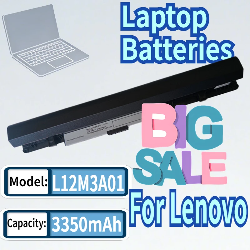 L12M3A01 L12C3A01 L12S3F01 L12M3A01 Laptop Battery for Lenovo IdeaPad S210 S215 for Touch S20-30 High Capacity 3350mAh