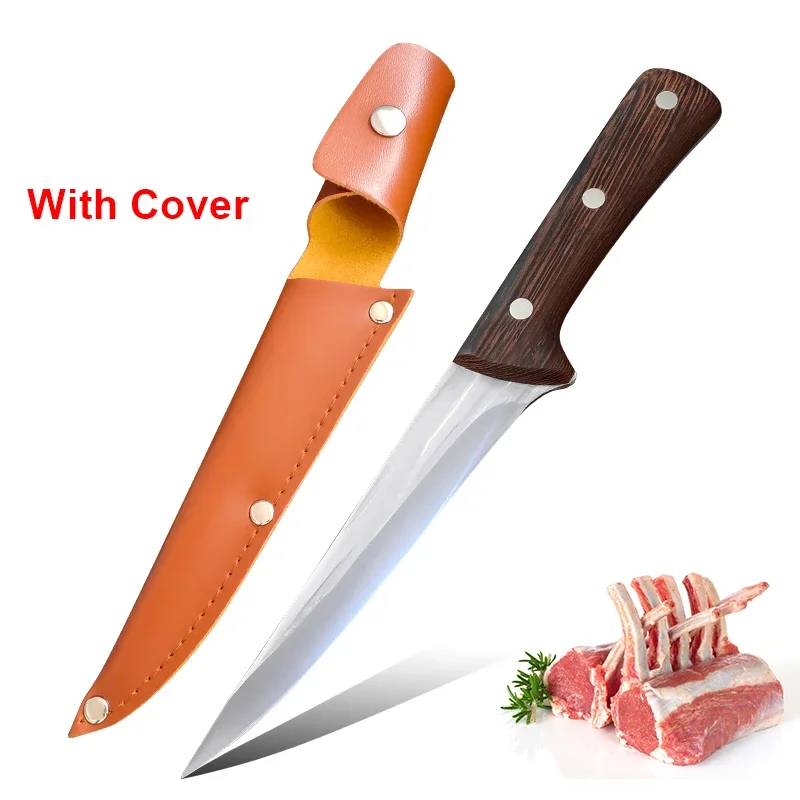 Küchenmesser Chef Schneiden Obst Kochen Ausbeinmesser Fleischbeil Schneiden Fischmesser Edelstahl Holzgriff Ausbeinmesser