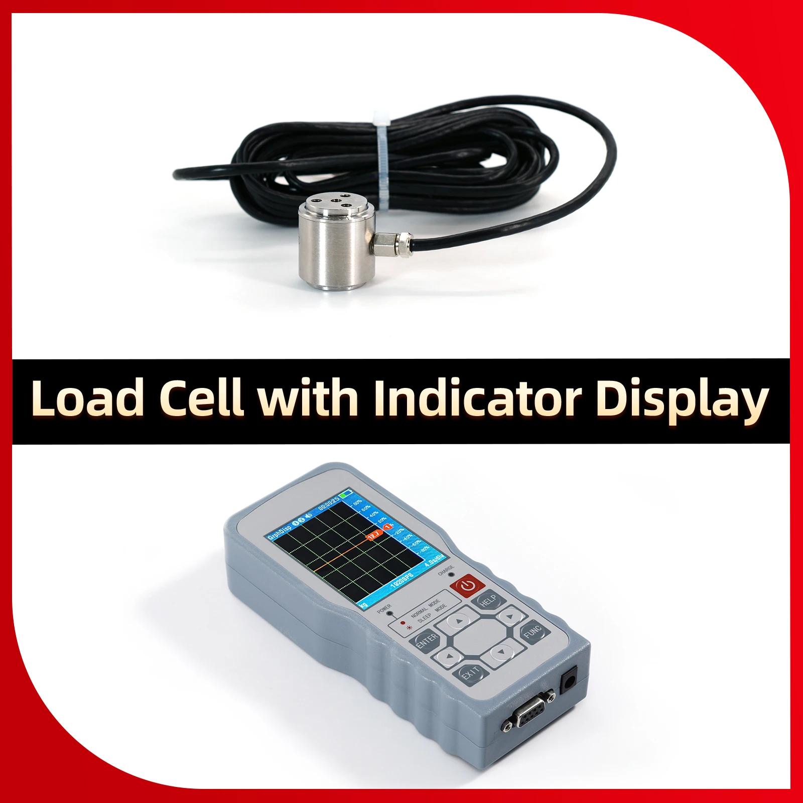 Micro Column Load Cell Sensor,Test Pressure and Compressive Force for Electronmic Scale,Dynamic Measurement RS232,5KG 10KG 20KG