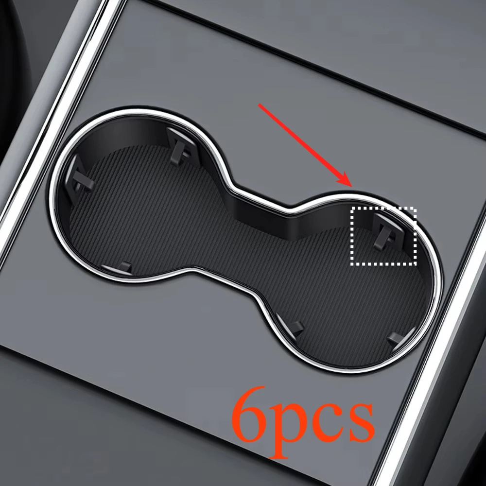 

6 шт., автомобильный держатель чашки, фиксирующий зажим, самоклеящийся ограничитель слота для чашки General Motors, ограничитель слота для консоли, противоскользящий ограничитель