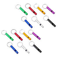 35 Pcs Whistle Outdoor Competition Key Chain Small Survival Aluminum Alloy Portable Referee