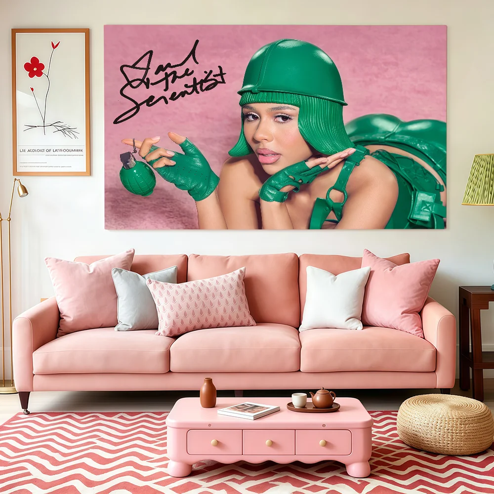 Singer M-Mariah The Scientist Flag Club Interior Wall Creative Pattern Living Room Wall Art Party Outdoor Decor
