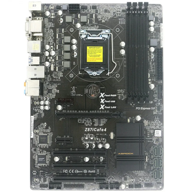 

The for ASROCK Legend Z87iCafe4 motherboard with 1150 pins supports fourth-generation DDR3 cpus