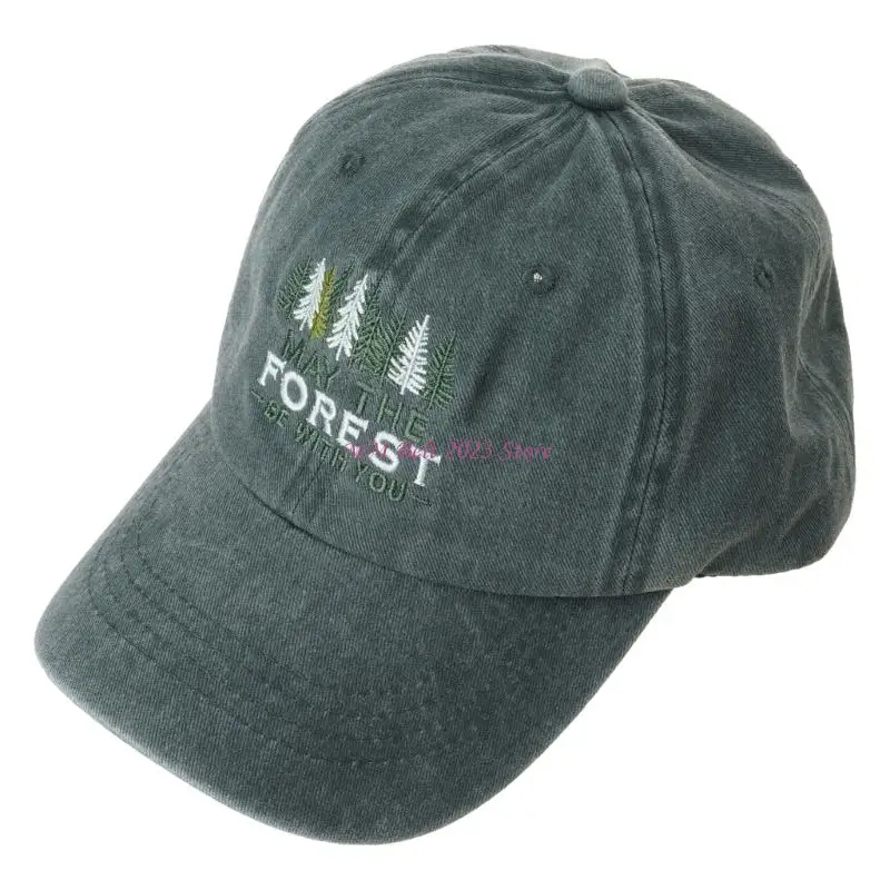 49ME Cool Letter Stitched Cotton Baseball Cap Comfortable Fit Adjustable Strap For Warm Weather Outfits