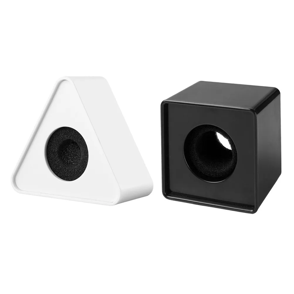 2Pcs Portable ABS Injection Molded Triangle Interview Microphone Logo Flag Station Suitable for Professional Mic