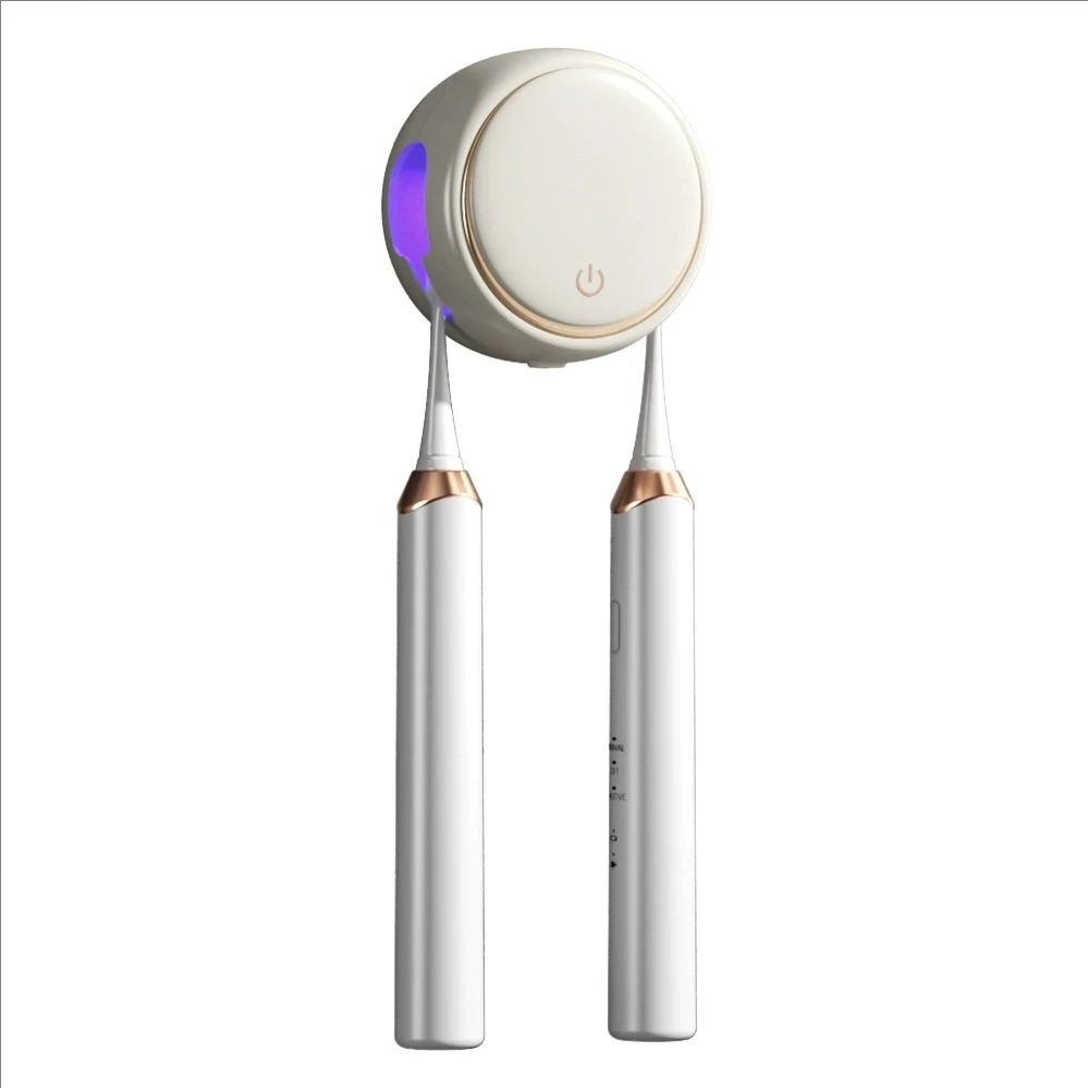 UV Toothbrush Sanitizer,Toothbrush Sanitizer Holder,Sterilization&Timing Functions,Rechargeable Cordless Wall Mounted Toothbrush