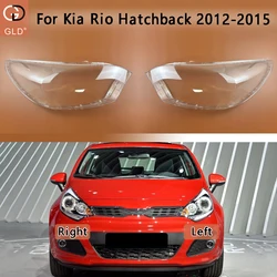 For Kia Rio Hatchback 2012-2015 Transparent Headlamp Cover Headlight Mask Lampshade Lamp Shell Plexiglass Replace Original Lens