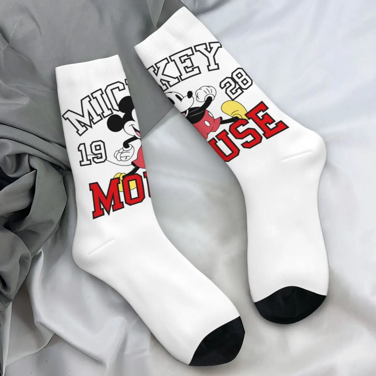 

Mickey Mouse 1925 Socks Spring Stockings Elegant Women Men Medium Soft Socks Custom Outdoor Non Skid Socks