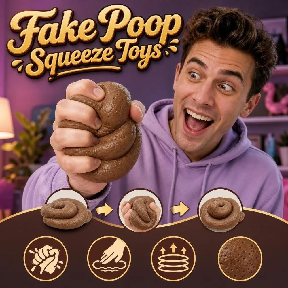 Creative Fake Poop Squeeze Toys Soft Anxiety Relief Realistic Shit Squishy Toy Hand Relax Comfortable Funny Shit Pinch