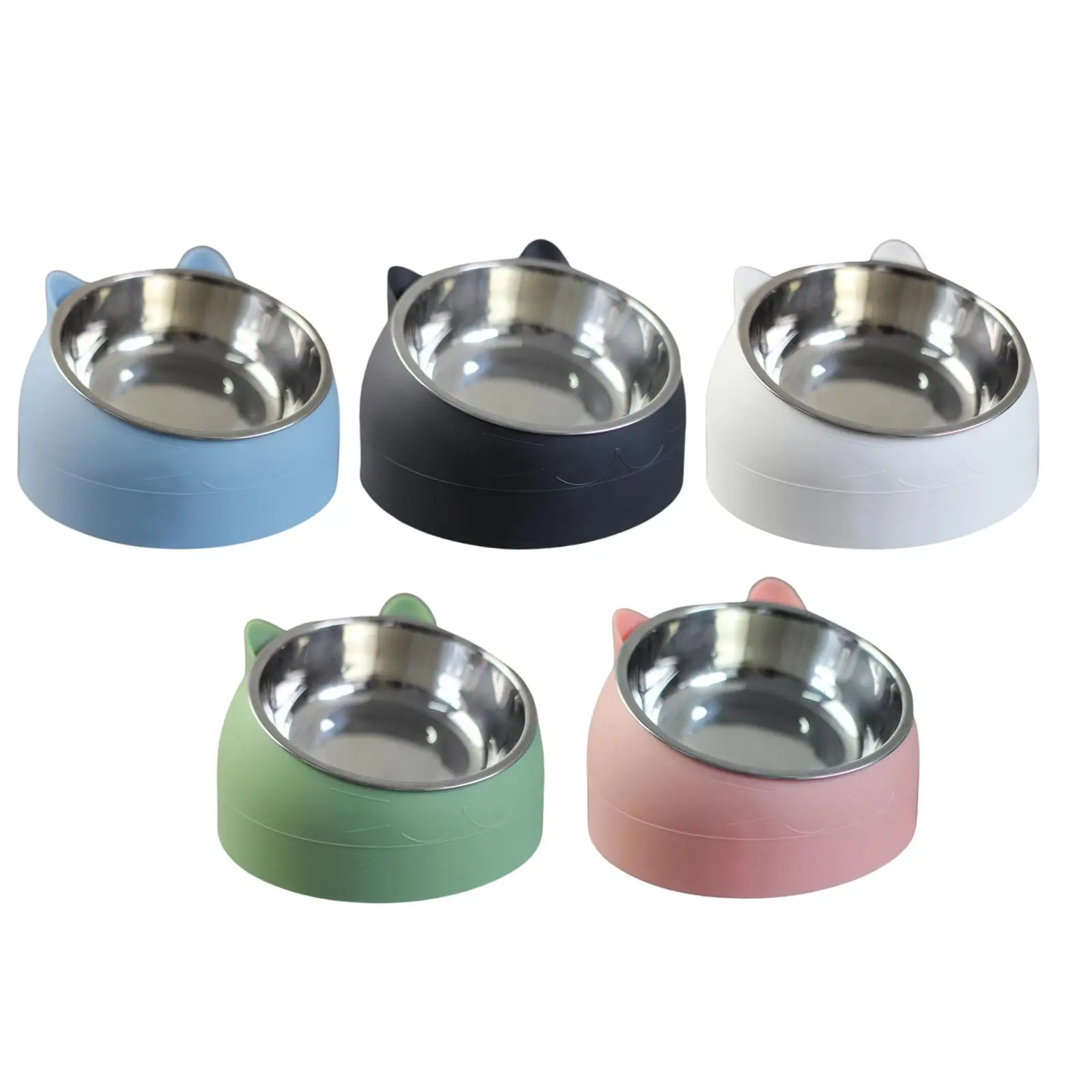 comedero elevado de acero inoxidable antideslizante perros y gatos - imagen 4