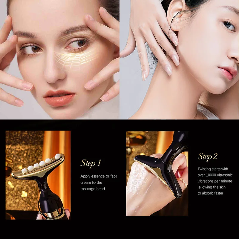 مكركرنت مدلك الوجه رفع وثابت الجلد مقدمة مكركرنت تجديد الجلد مكافحة الشيخوخة جهاز التجميل مدلك الوجه #6