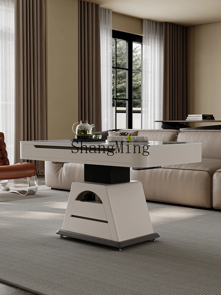 FG good-looking  Movable Adjustable Coffee Table Dining Table Dual-use  Heating Table Integrated Household Multi-functional