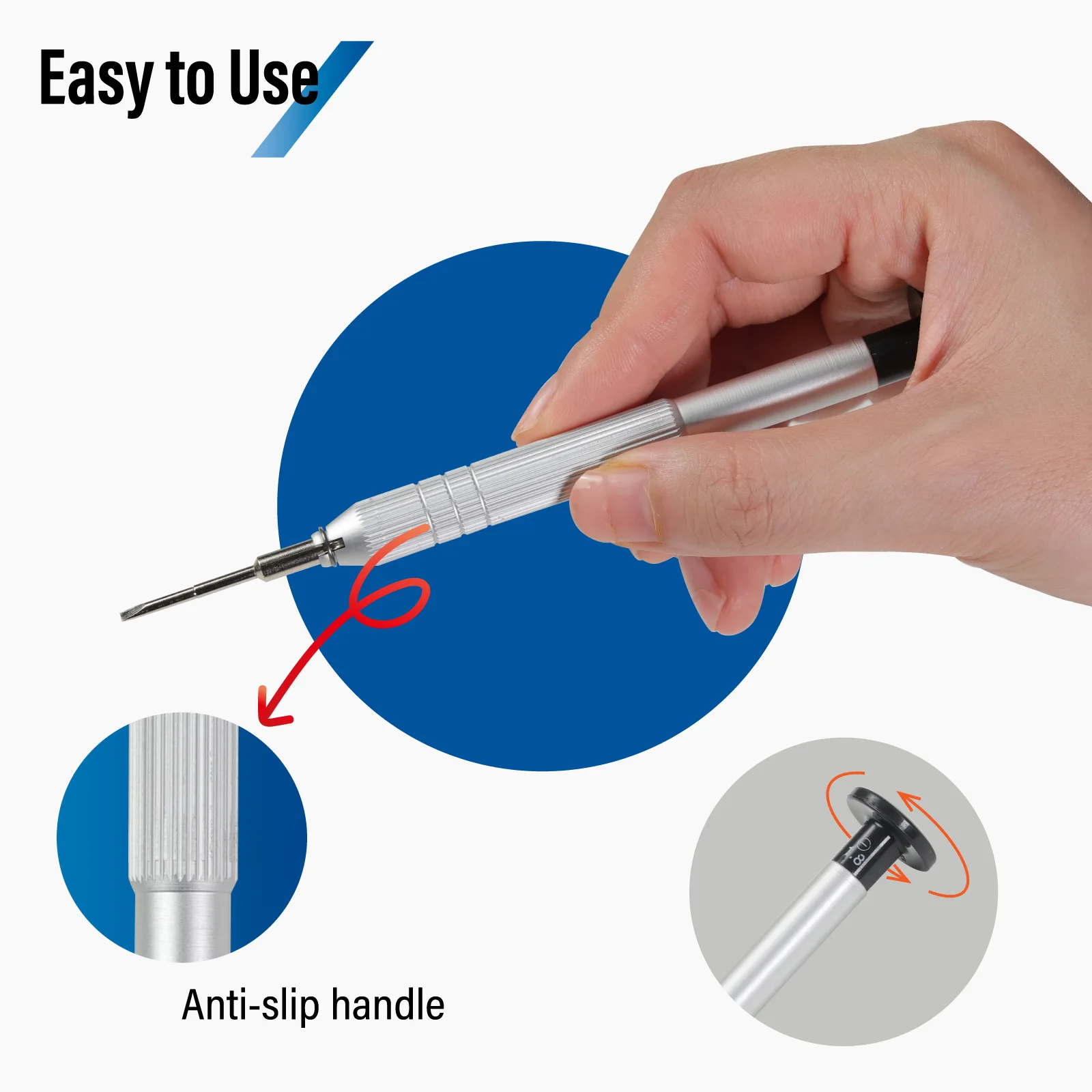 Abeillo 2 Stück Mini Brillen Schraubendreher, 3 in 1 Brillen-Reparatur-Schraubendreher Set Edelstahl Screwdriver Precision Kleines Schraubenzieher für Sonnenbrillen, Schmuck und Uhren Reparatur