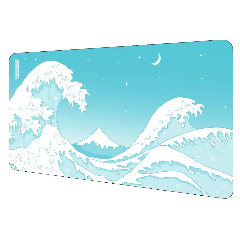 

Japan Great Wave Anime Mouse Pad Large Rubber Non-slip PC Desk Accessories Mousepad for Office and Gamer Keyboard Mats Decor Mat