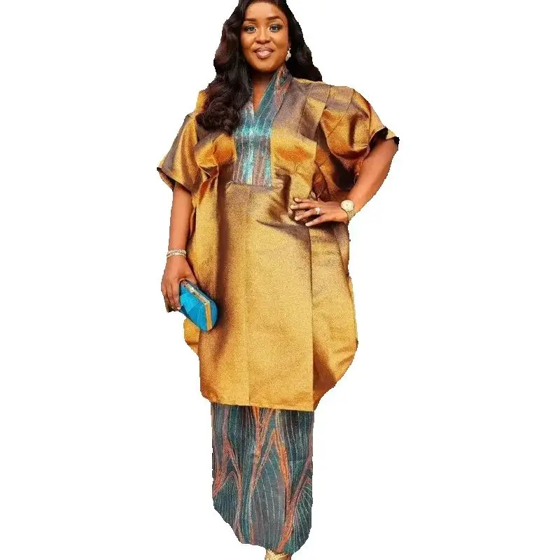 

Африканские наряды Dashiki Ankara, комплект из 2 предметов, женские свадебные платья больших размеров, топы и юбки, костюмы, платье для свадебной вечеринки