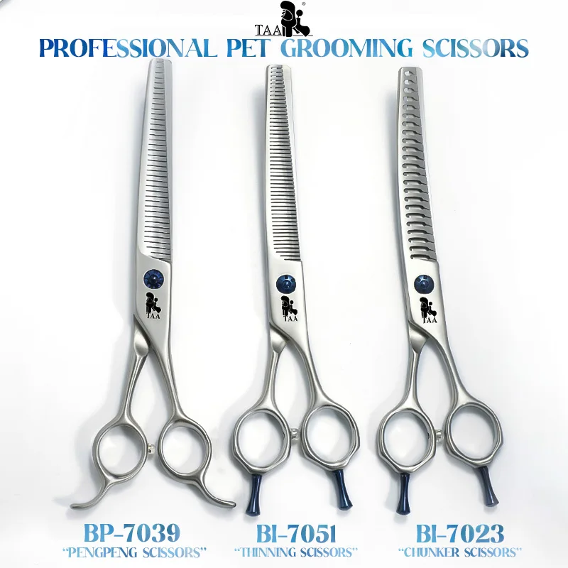 

TAA Dog Scissors Professional Pet Scissors Grooming Shears for Dog Scissors Curved Design | Precision Trimming | Sharp & Durable