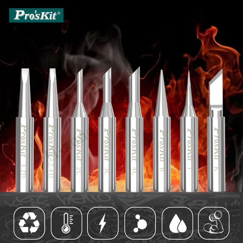 Proskit 936 Series Soldering Iron Head Universal Knife Tip 60W Internal Thermal Constant Temperature Electric Soldering Iron Tip