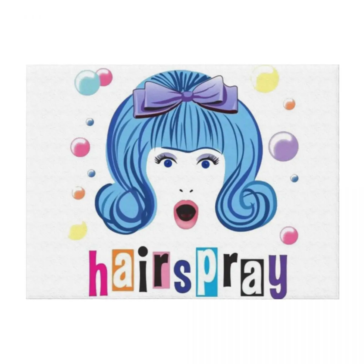 

Hairspray Logo Throw Blanket Single christmas decoration Furrys Cute Blankets
