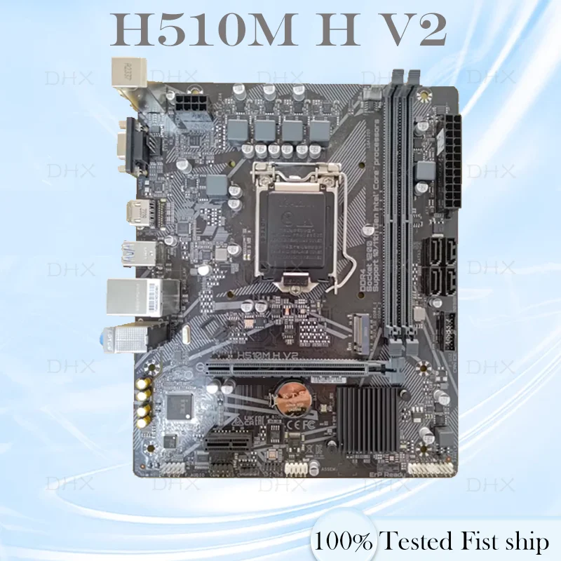 For Gigabyte H510M H V2 Desktop Motherboard LGA1200 DDR4 Micro ATX Mainboard Tested 100% Tested Fully Work be shipp quickly