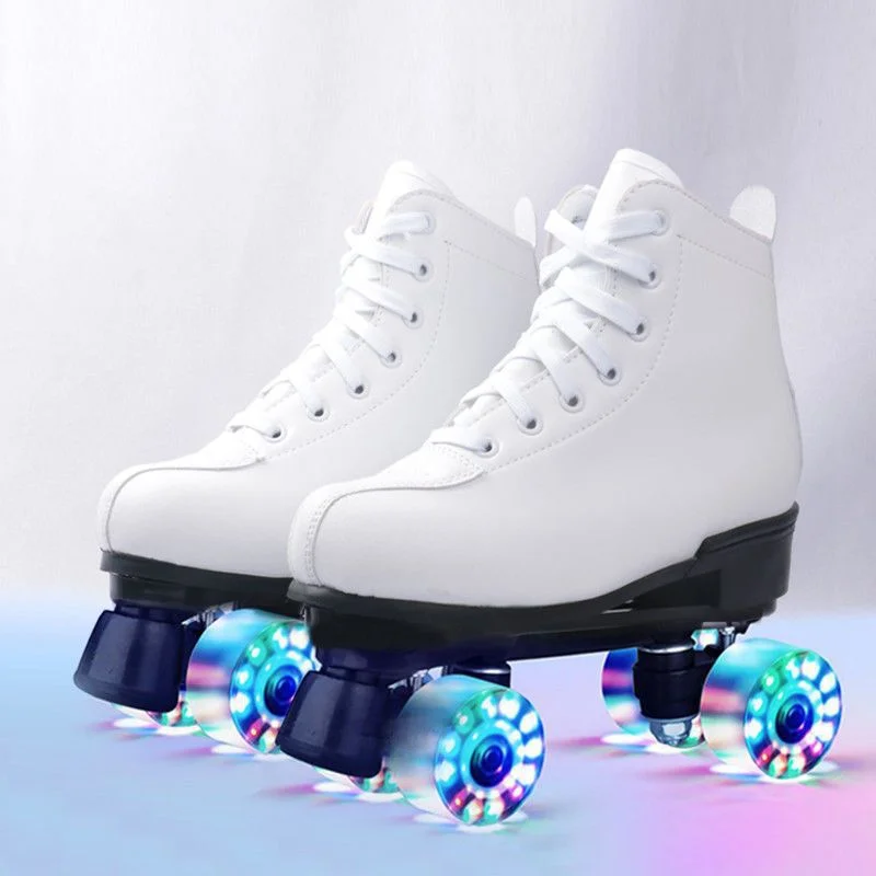 

Double-row skates men's and women's fancy skates four-wheel roller skates outdoor sports roller skates roller skates