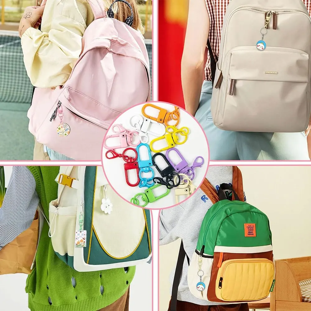 4/14/28/50/150/300 قطعة سلاسل المفاتيح متعددة الألوان ، مفتاح DIY ، إكسسوارات صنع القلادة ، عيد الميلاد ، عيد الحب ، هدايا عيد الشكر