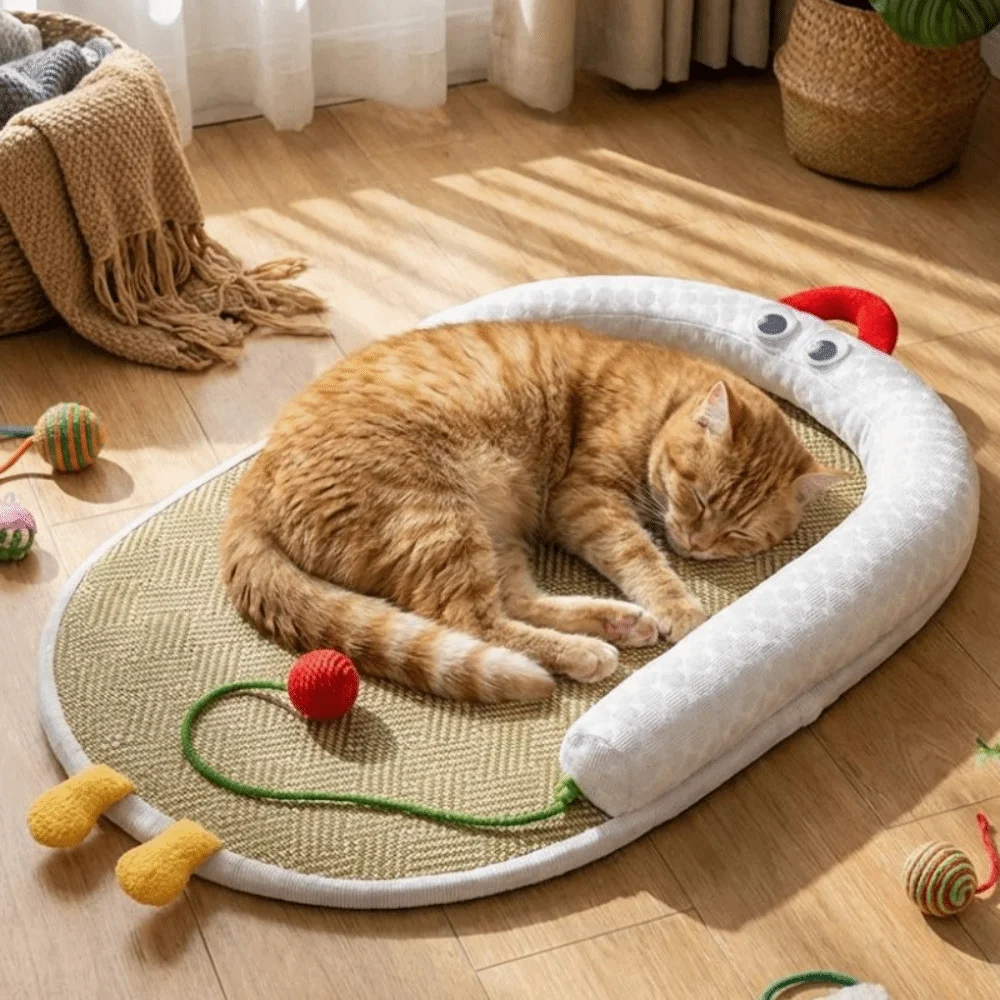 

Ice Silky Cooling Pet Cooling Mat Anti-slip Wear Resistant Cat Cool Pad Bed Neck Support Breathable Puppy Kennel Outdoor Indoor