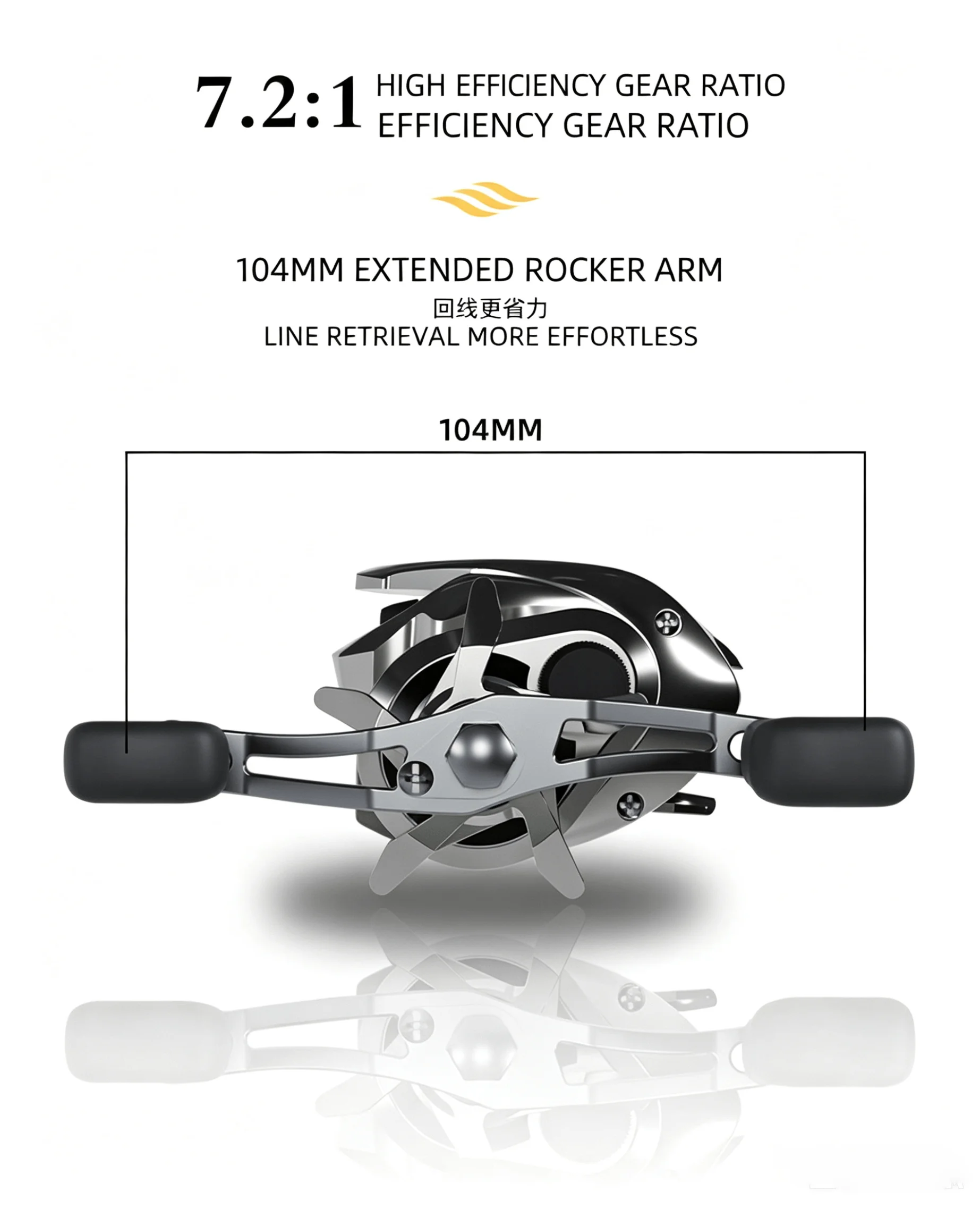 Neue Okuma Angelrolle 7.2:1 Wassertropfenrolle Luya Super Weitwurfrolle Anti-Verhedderungsrolle Starke Rolle Ganzmetall-Mikroobjektrolle – Detail 2
